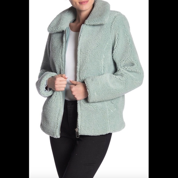 NEW Sebby Fuzzy Faux Shearling Zip Teddy Jacket‎ SZ Small - Picture 1 of 8
